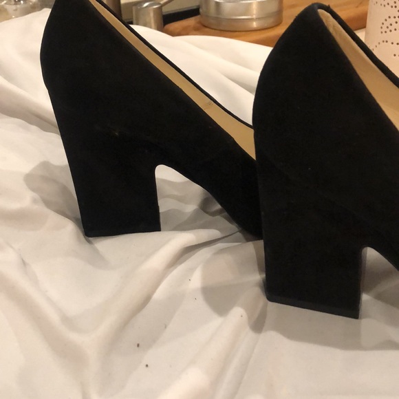 Celine black suede block heels - Picture 4 of 8